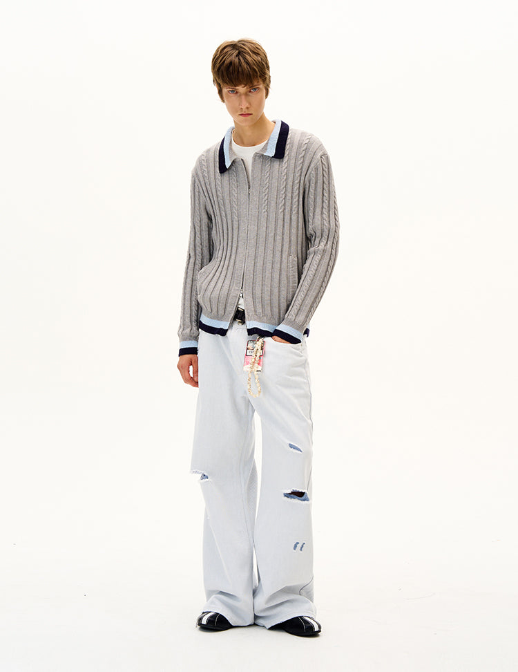 MADWITCH UNISEX KNIT CARDIGAN SWEATER #AK064