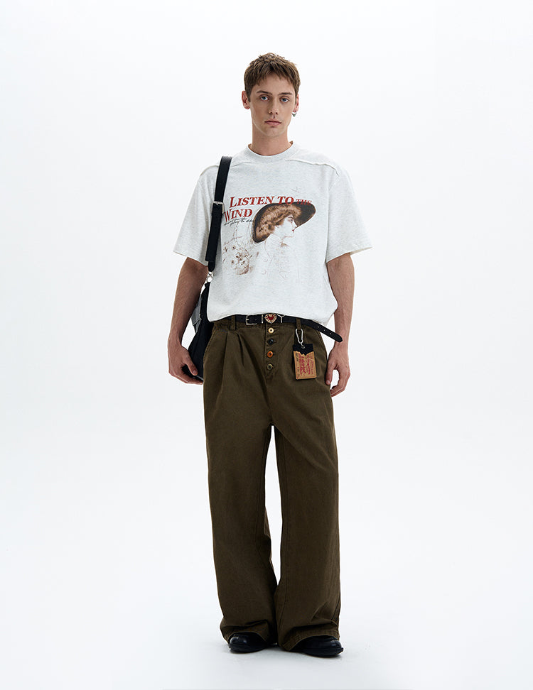 MADWIT VINTAGE GRAPHIC TEE #25081