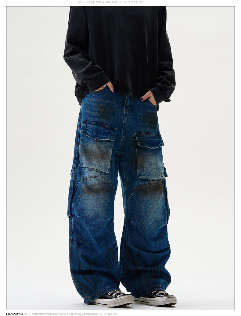 MADWITCH HEAVY MULTI-POCKET JEANS #D1616