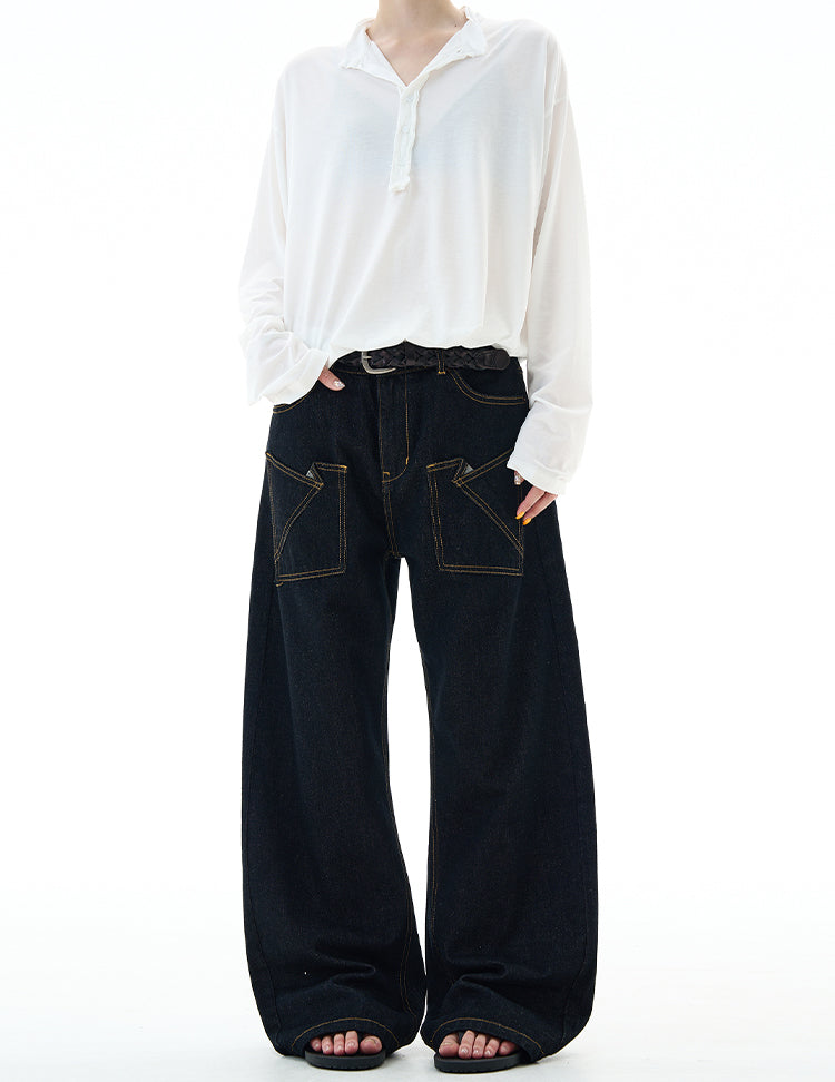 MADWITCH REVERSIBLE DENIM JEANS #DR8217