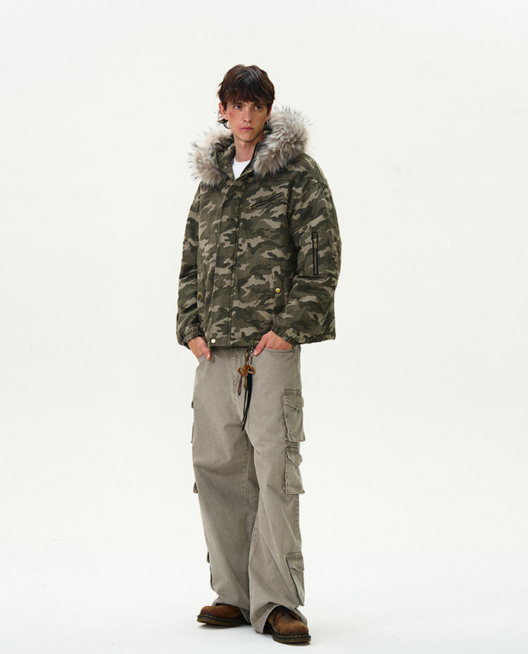 MADWITCH CAMO WORKWEAR COTTON JACKET #MY116