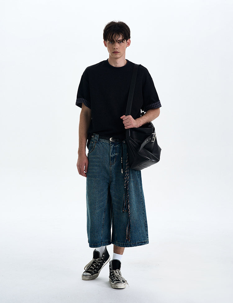 MADWITCH VINTAGE ROLLED HEM TEE #C1785C25