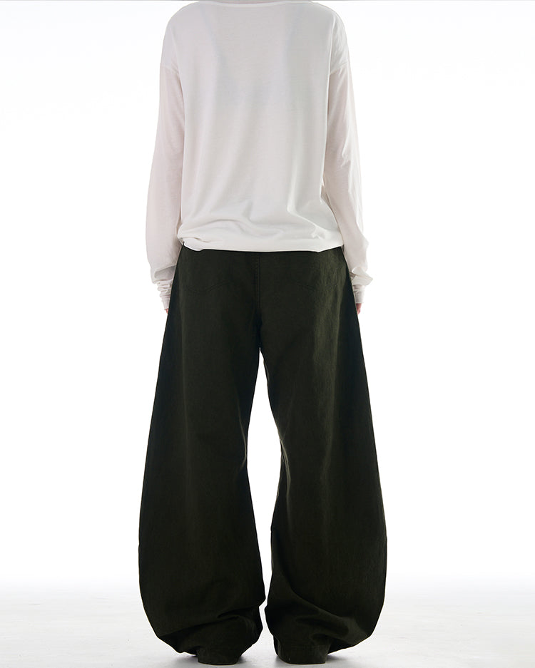 MADWITCH DECONSTRUCTED SABER-CUT RELAXED PANTS #CK6615
