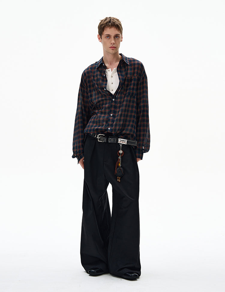 MADWITCH UNISEX VINTAGE OLD MONEY STYLE LONG SHIRT #CR606