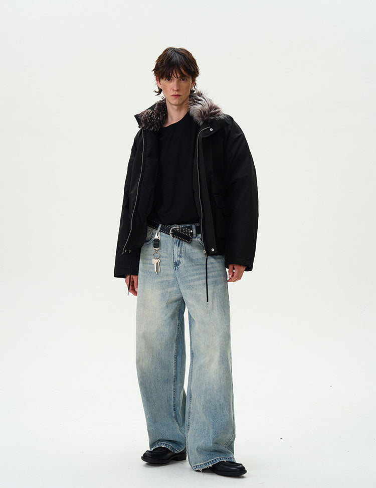 MADWITCH CROPPED UTILITY PUFFER JACKET #L315Q24