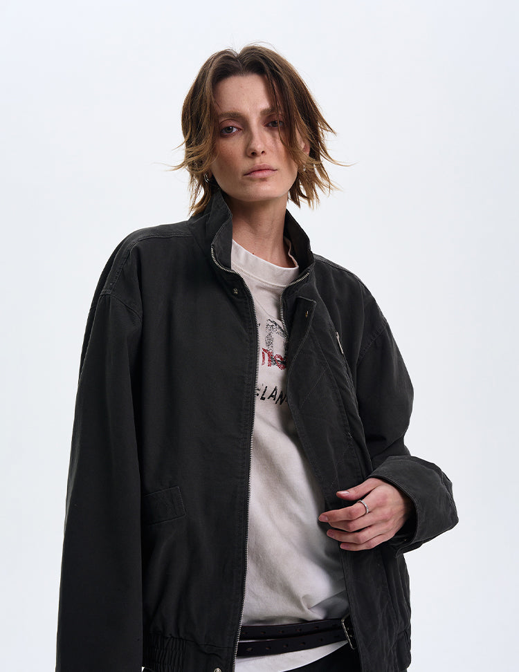MADWITCH CROPPED BOMBER JACKET #171-1