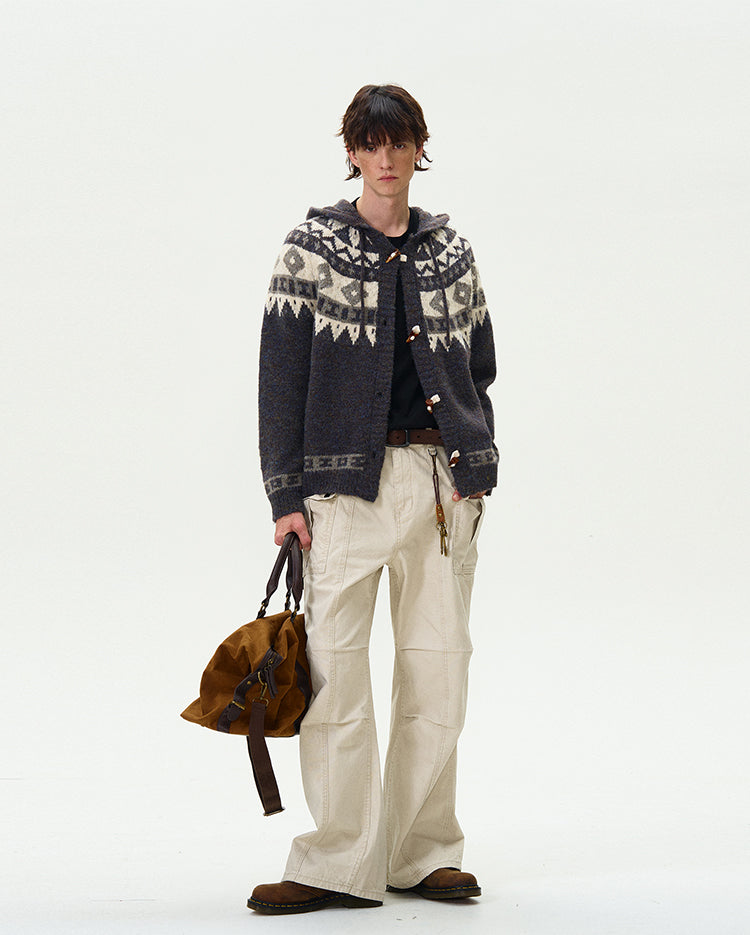 MADWITCH FAIR ISLE SWEATER CARDIGAN #G1018