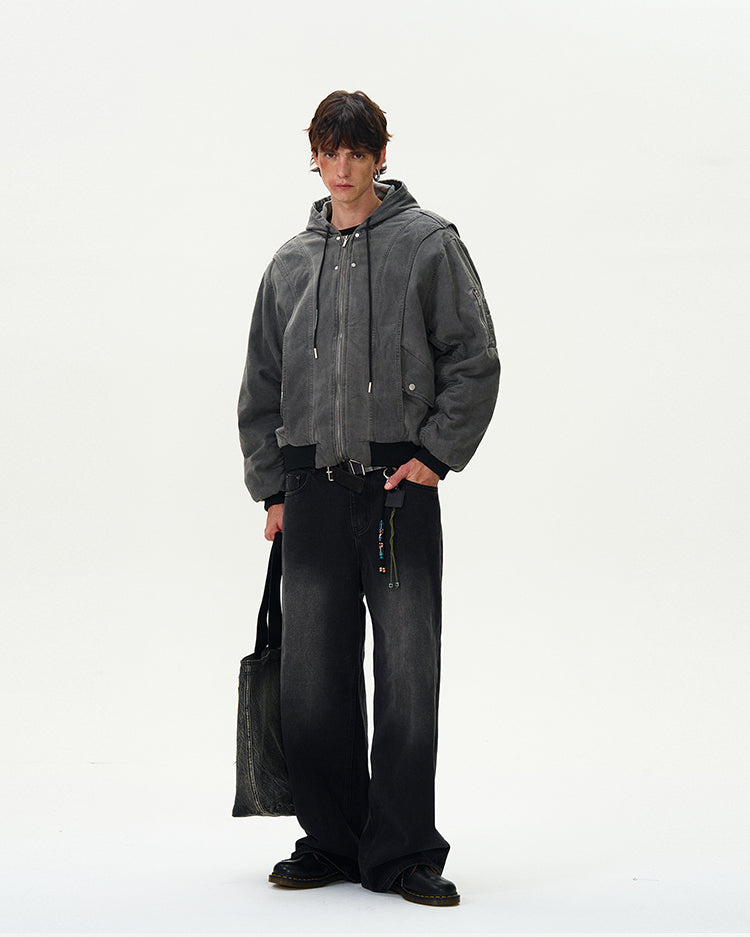 MADWITCH VINTAGE LOOSE-FIT COTTON JACKET #BM254