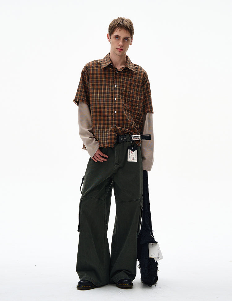 MADWITCH UNISEX FAUX TWO-PIECE SHIRT #CR601