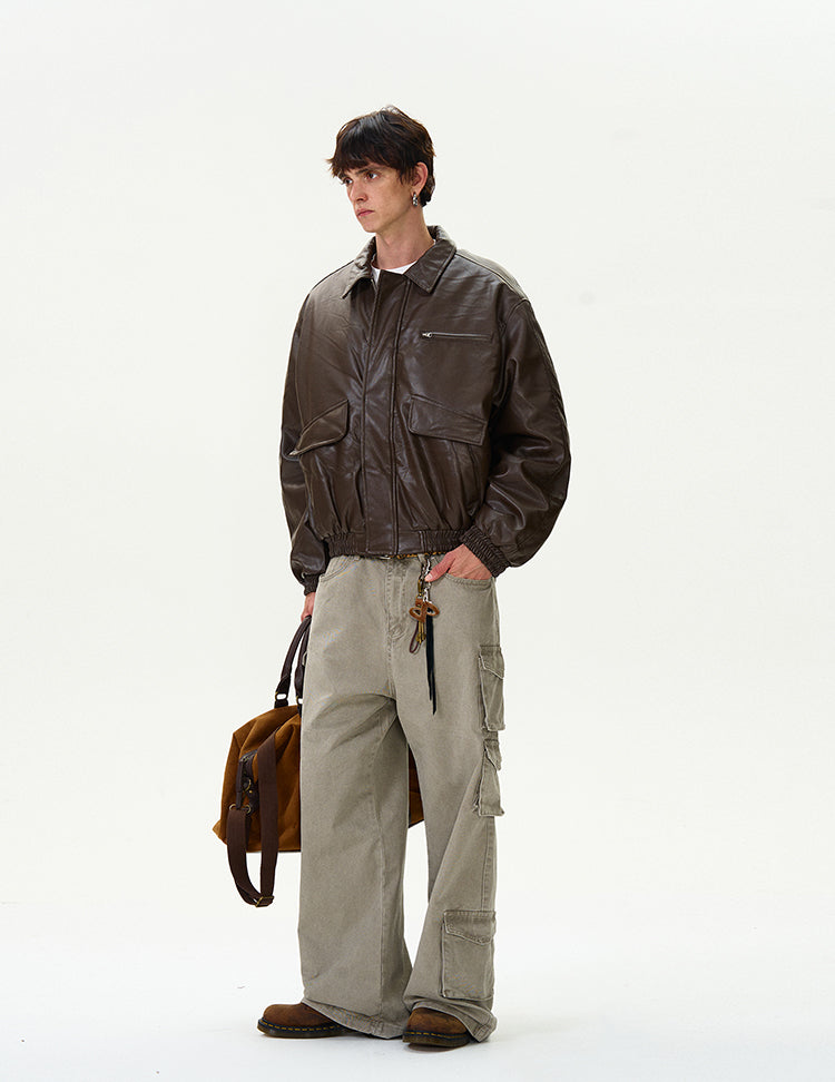MADWITCH RETRO LEATHER JACKET #RW125