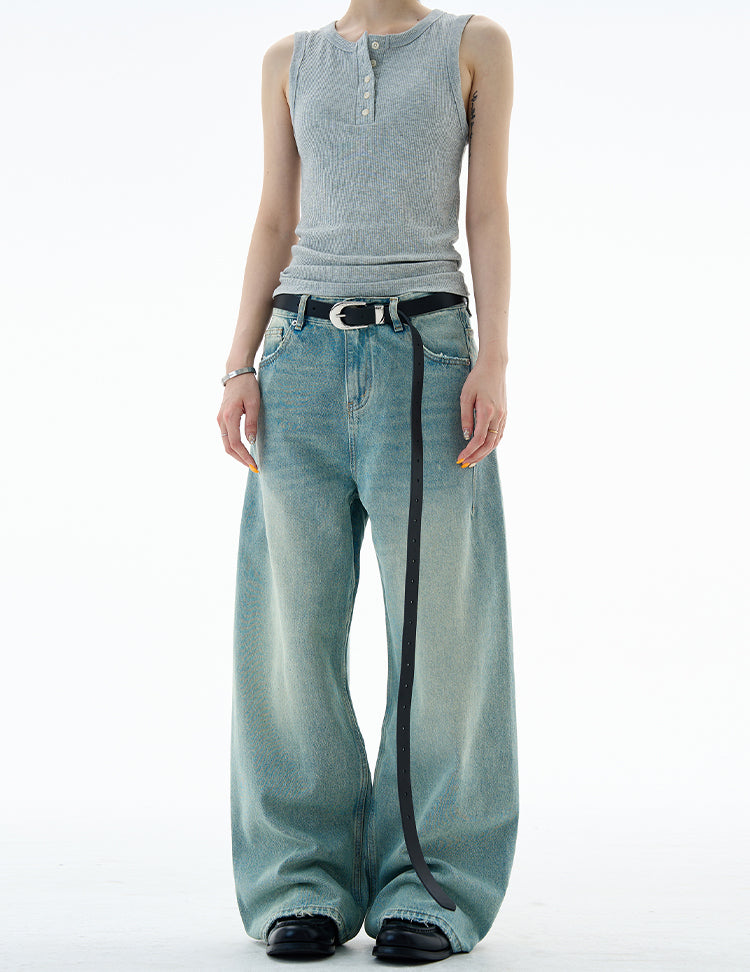 MADWITCH DISTRESSED STRAIGHT DENIM #CK9651