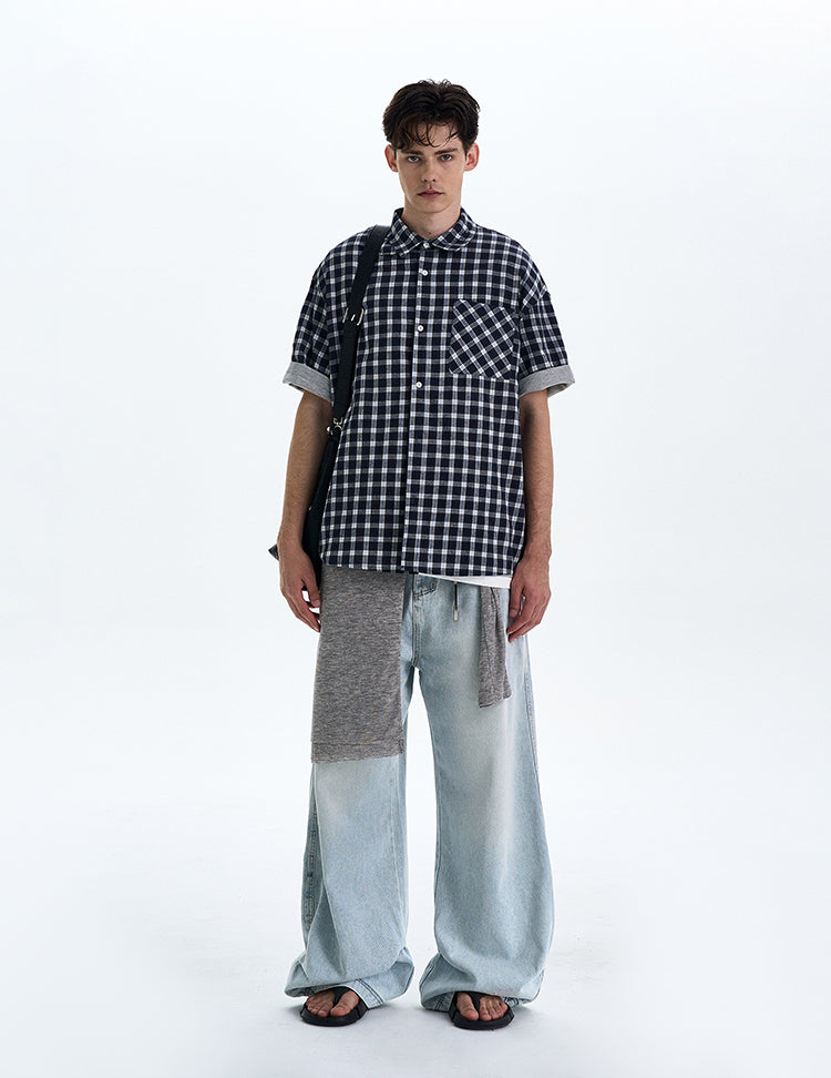 MADWITCH DETACHABLE HOODED SHORT SHIRT #RC218