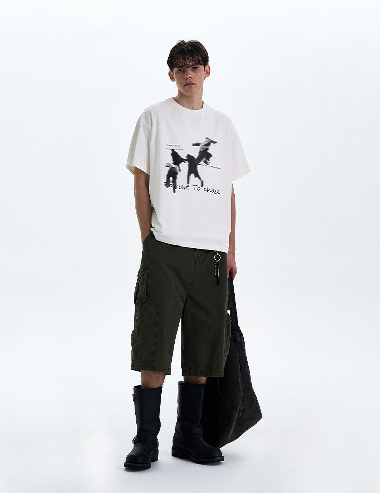 MADWITCH STREET STYLE PRINT TEE #RT196