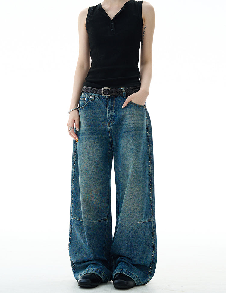 MADWITCH DECONSTRUCTED BAGGY JEANS #G6845