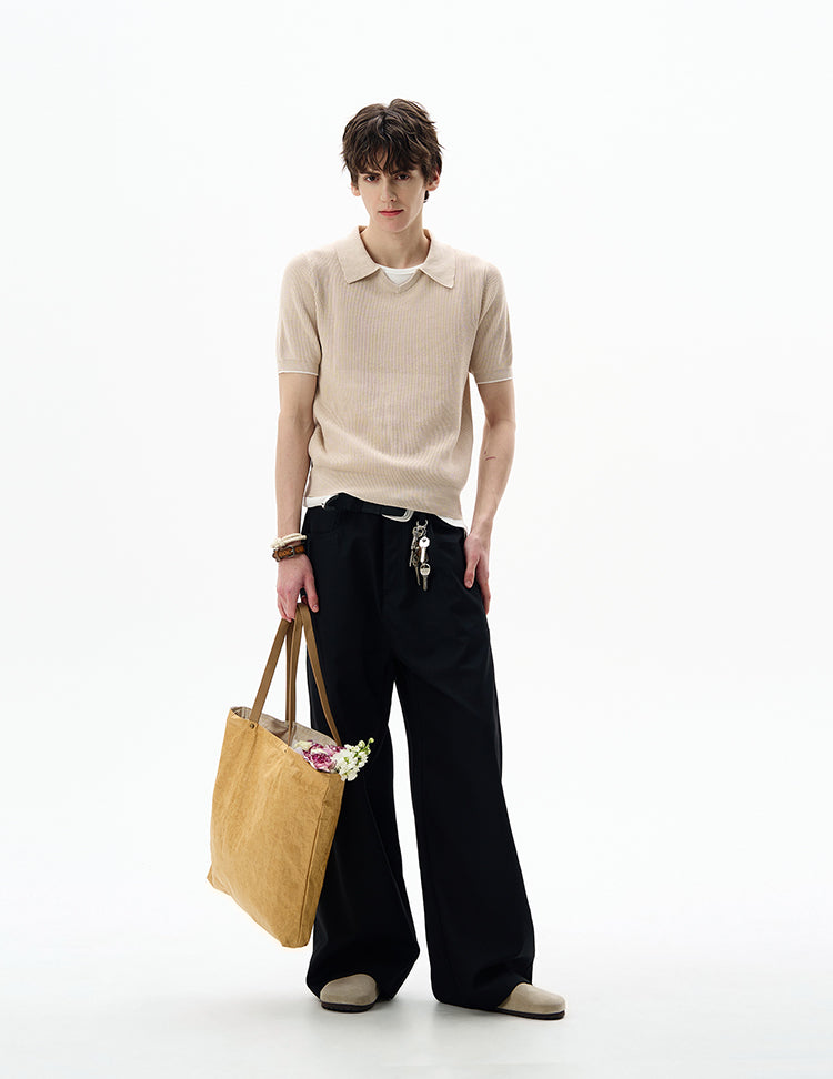 MADWITCH SILK-LIKE KNIT TSHIRT #YF902