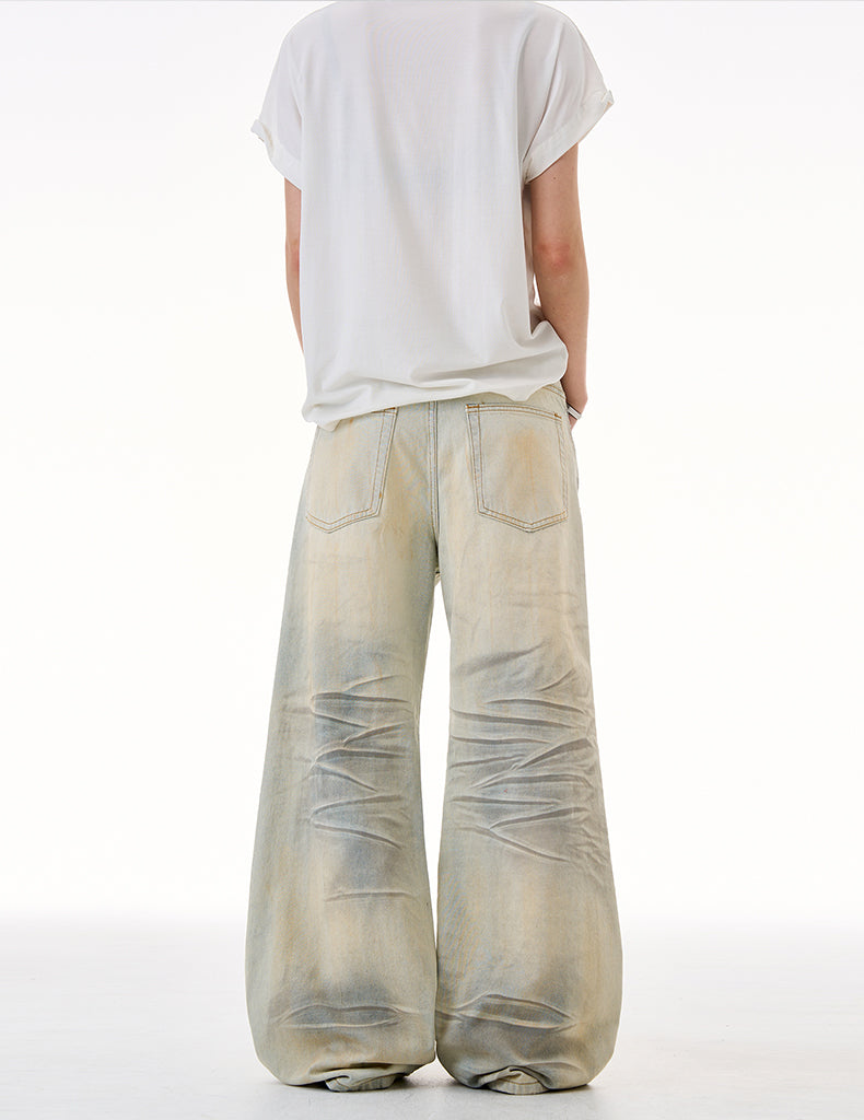 MADWITCH DROP-CROTCH GRAFFITI JEANS #G6831