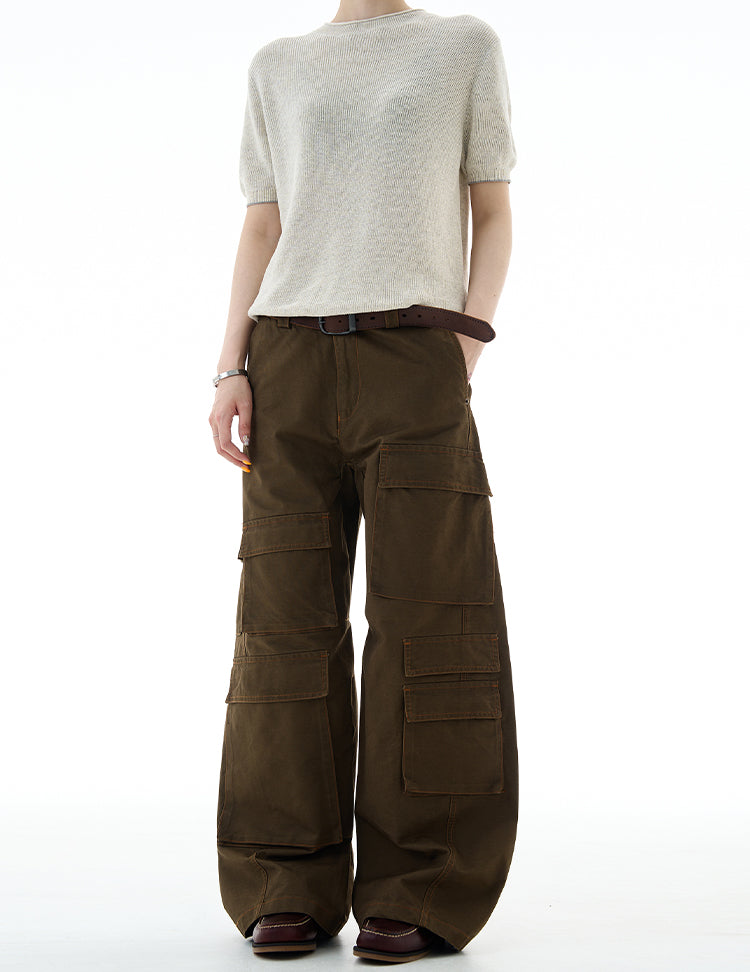MADWITCH UNISEX MULTI-POCKET CARGO PANTS #A611