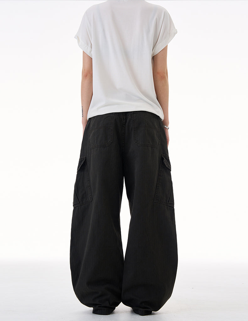 MADWITCH UTILITY RELAXED FIT PANTS #CK3557