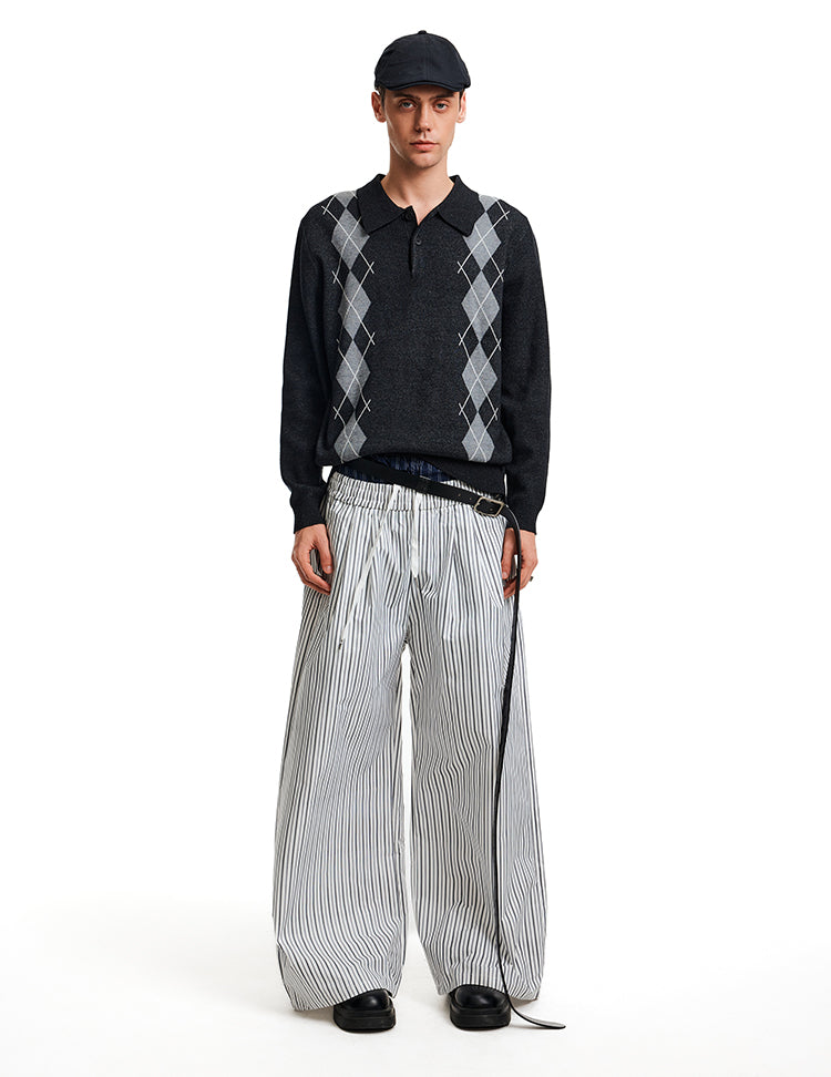 MADWITCH POLO DIAMOND KNIT #MFY236