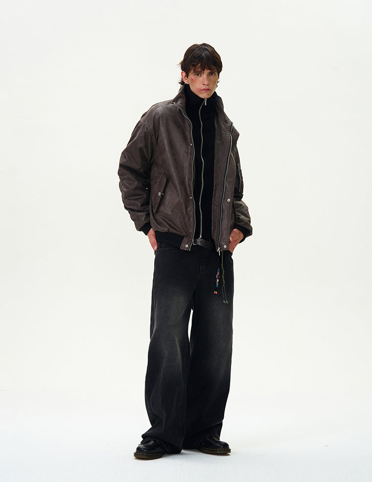 MADWITCH FAUX TWO-IN-ONE JACKET #BM232
