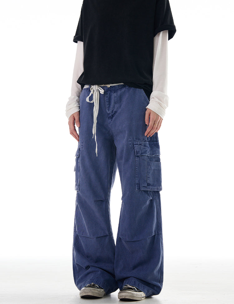 MADWITCH BAGGY WIDE LEG CARGO PANTS #Z003