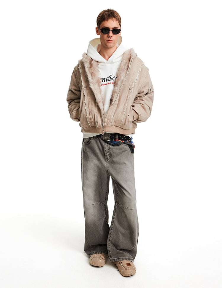 MADWITCH SHEAR CROP PARKA #BM325