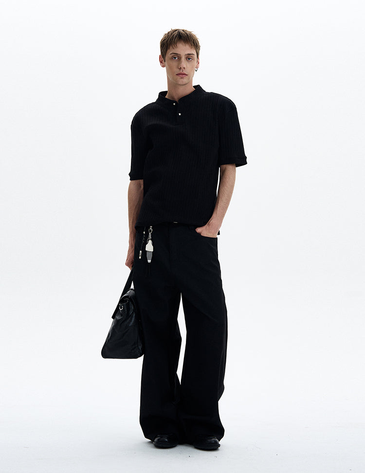 MADWITCH HENLEY NECK SHORT SLEEVE #G1343
