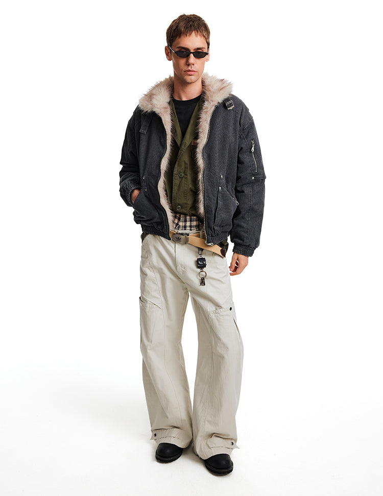 MADWITCH DENIM PILE PARKA #BM350