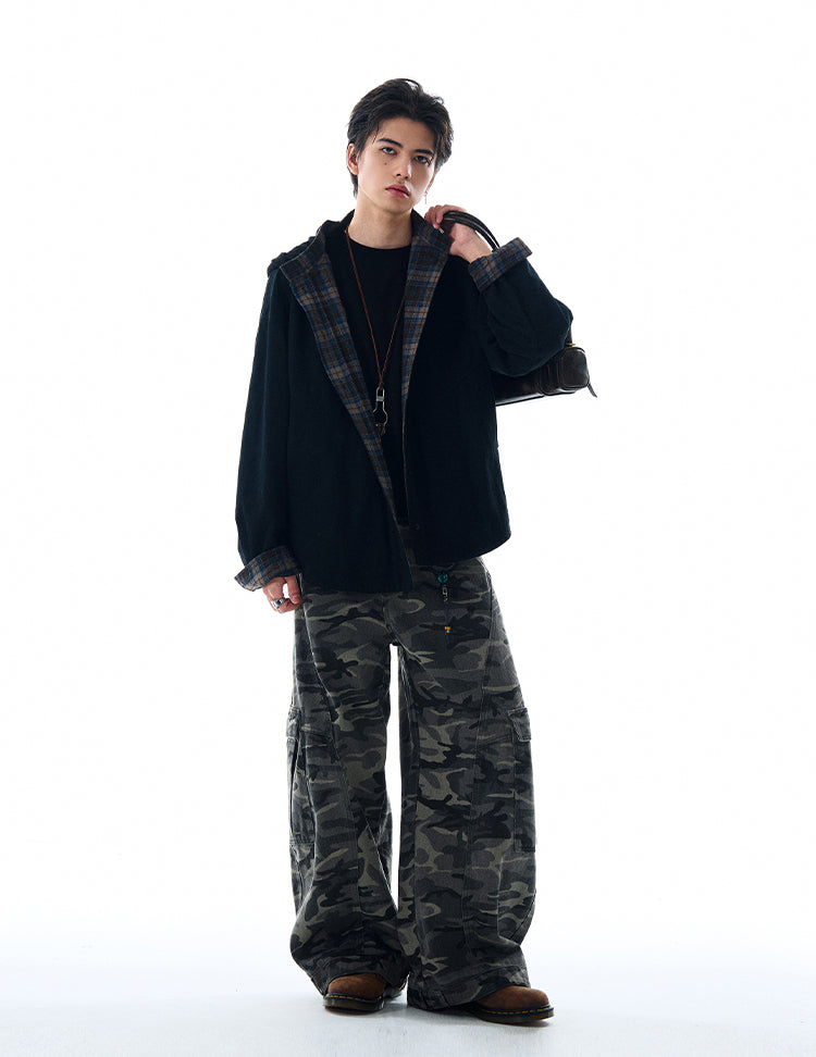 MADWITCH REVERSIBLE HOODED SWEATSHIRT #W2526