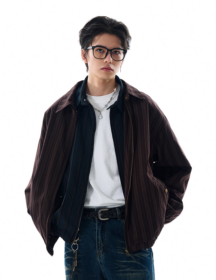 MADWITCH LOOSE STRIPED JACKET #W202