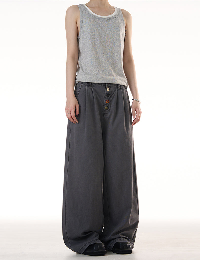 MADWITCH VINTAGE BUTTON WORKWEAR JEANS #CK3513