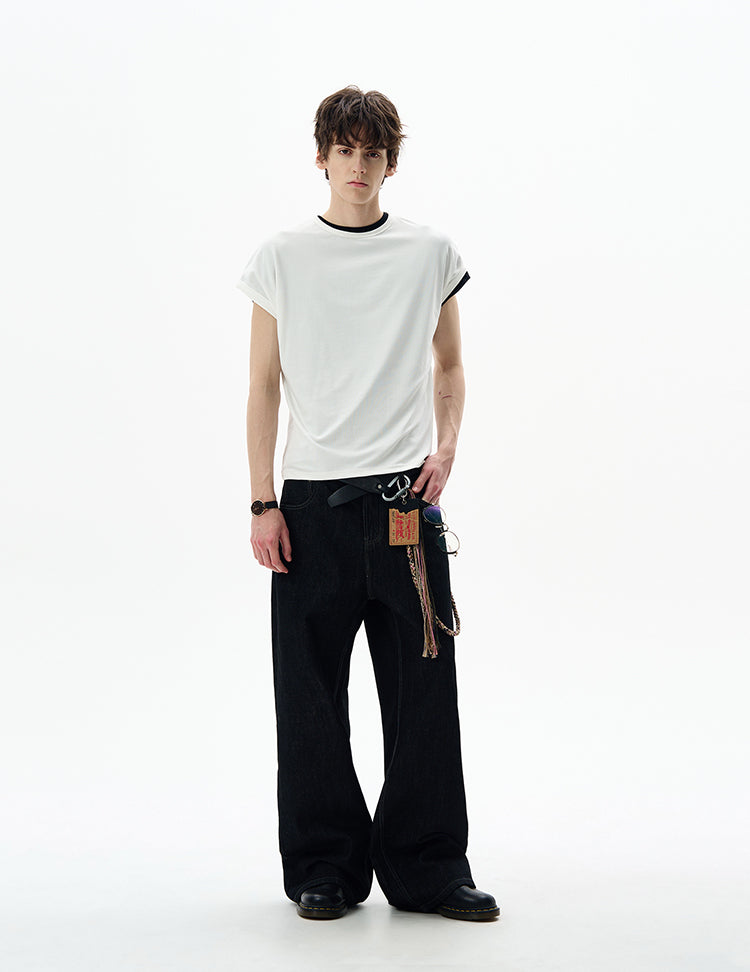 MADWITCH WING-SLEEVE STRUCTURED TEE #27342