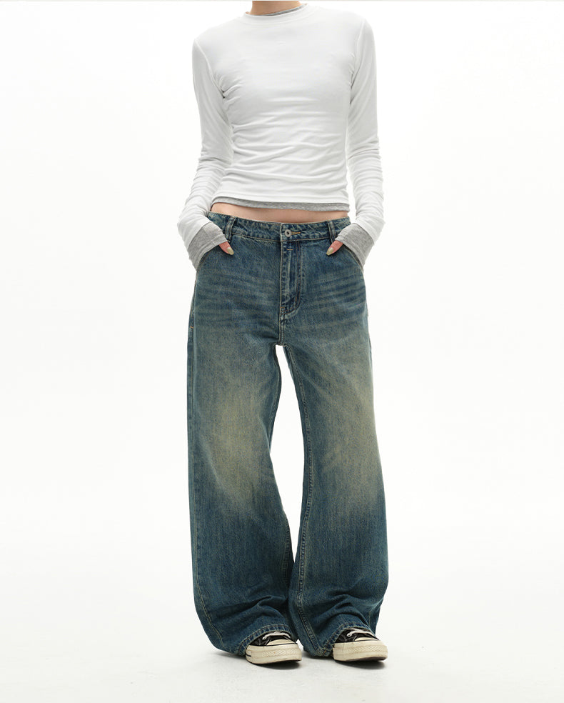 MADWITCH VINTAGE STRAIGHT DENIM #CK5525