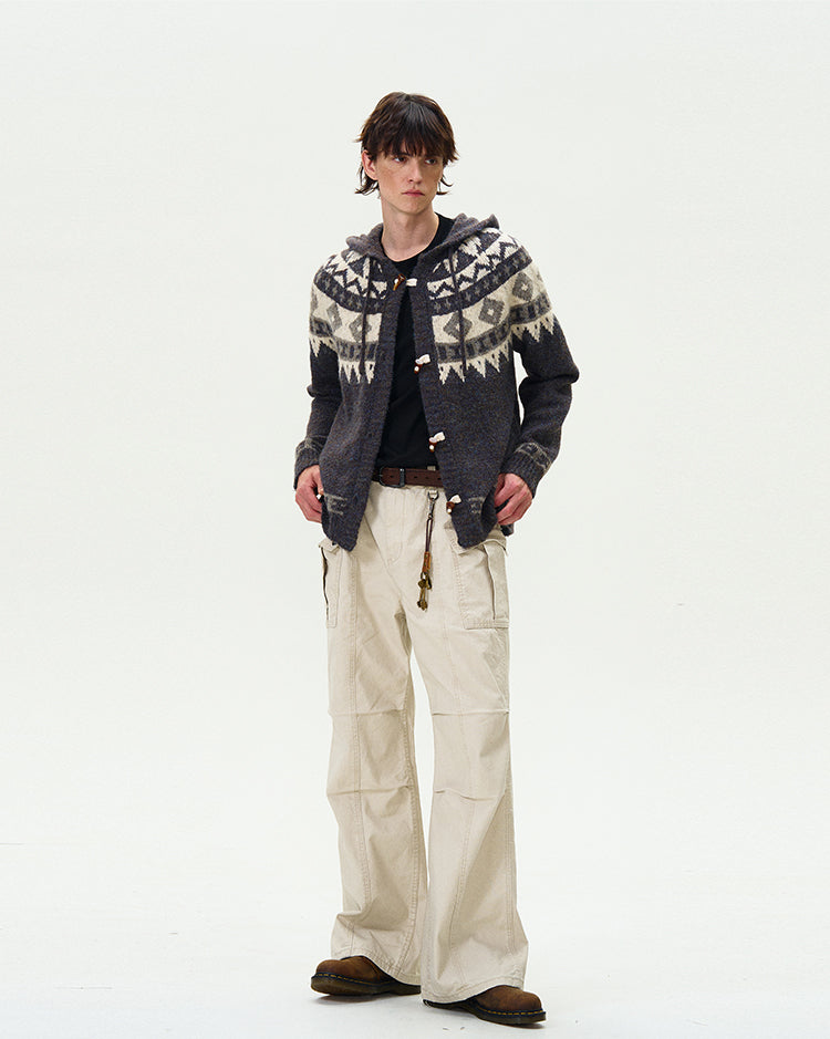 MADWITCH FAIR ISLE SWEATER CARDIGAN #G1018