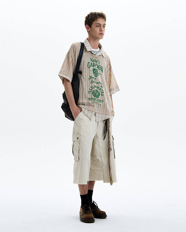 MADWITCH LAYERED KNIT TEE #T70
