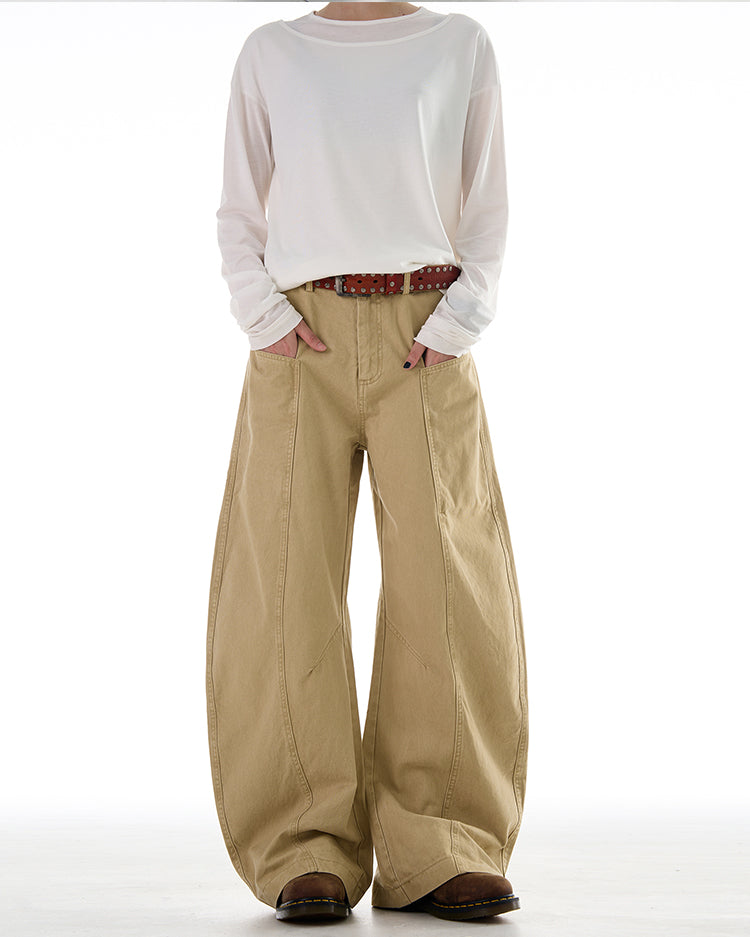MADWITCH DECONSTRUCTED SABER-CUT RELAXED PANTS #CK6615