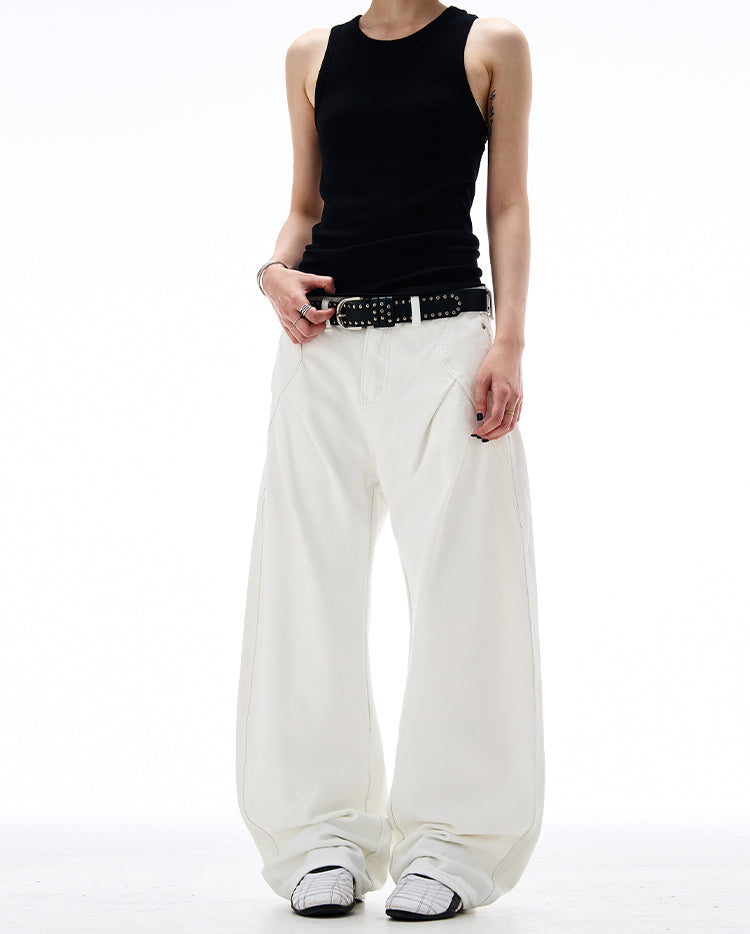 MADWITCH CLEANFIT PLEATED CARGO PANTS #AB1027