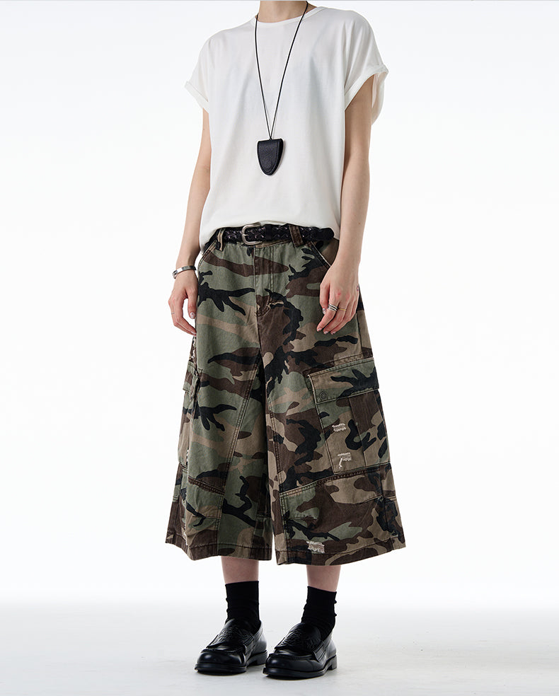 MADWITCH DISTRESSED CAMO CARGO #CK3512D
