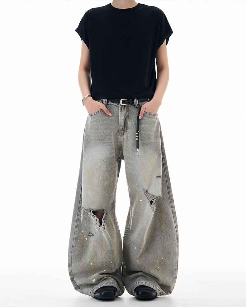 MADWITCH UNISEX RELAXED FIT DENIM PANTS #FX080