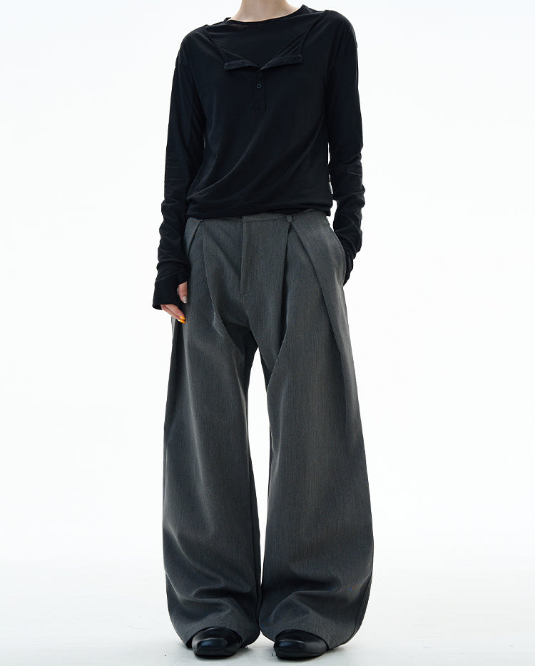 MADWITCH UNISEX WIDE LEG STRAIGHT DRESS PANTS #C915