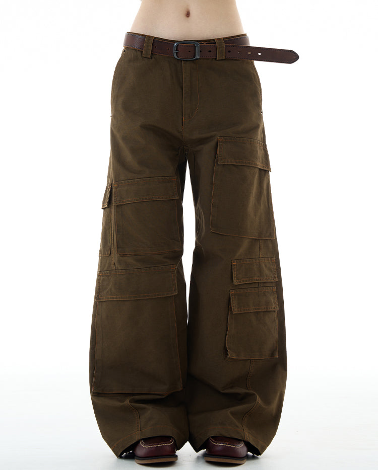 MADWITCH UNISEX MULTI-POCKET CARGO PANTS #A611