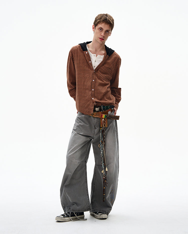 MADWITCH UNISEX COMMUTER HOODED SHIRT #CR602