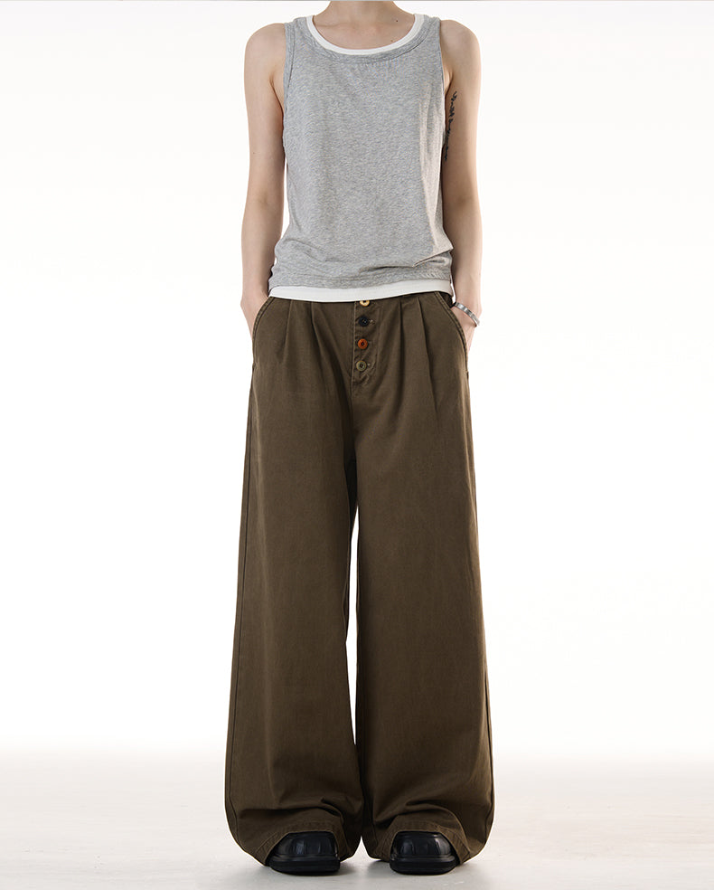 MADWITCH VINTAGE BUTTON WORKWEAR JEANS #CK3513