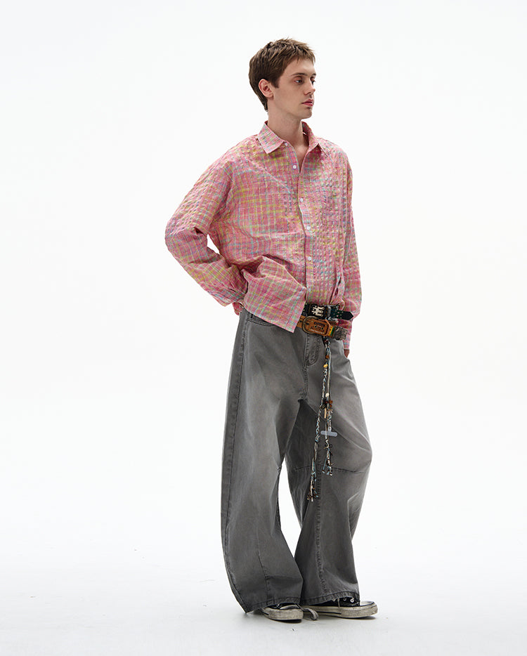 MADWITCH UNISEX BUBBLE COTTON LONG SLEEVE SHIRT #CR6218