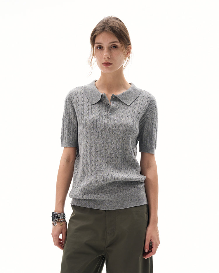MADWITCH KNIT POLO TSHIRT #YF901
