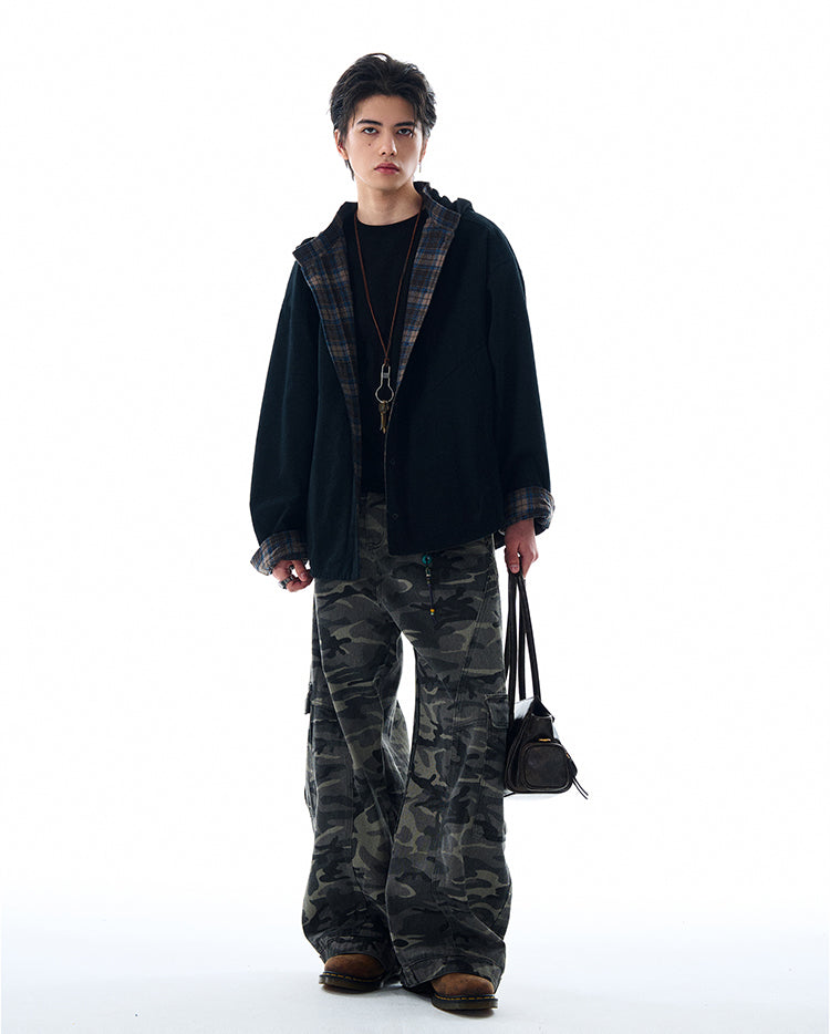 MADWITCH REVERSIBLE HOODED SWEATSHIRT #W2526