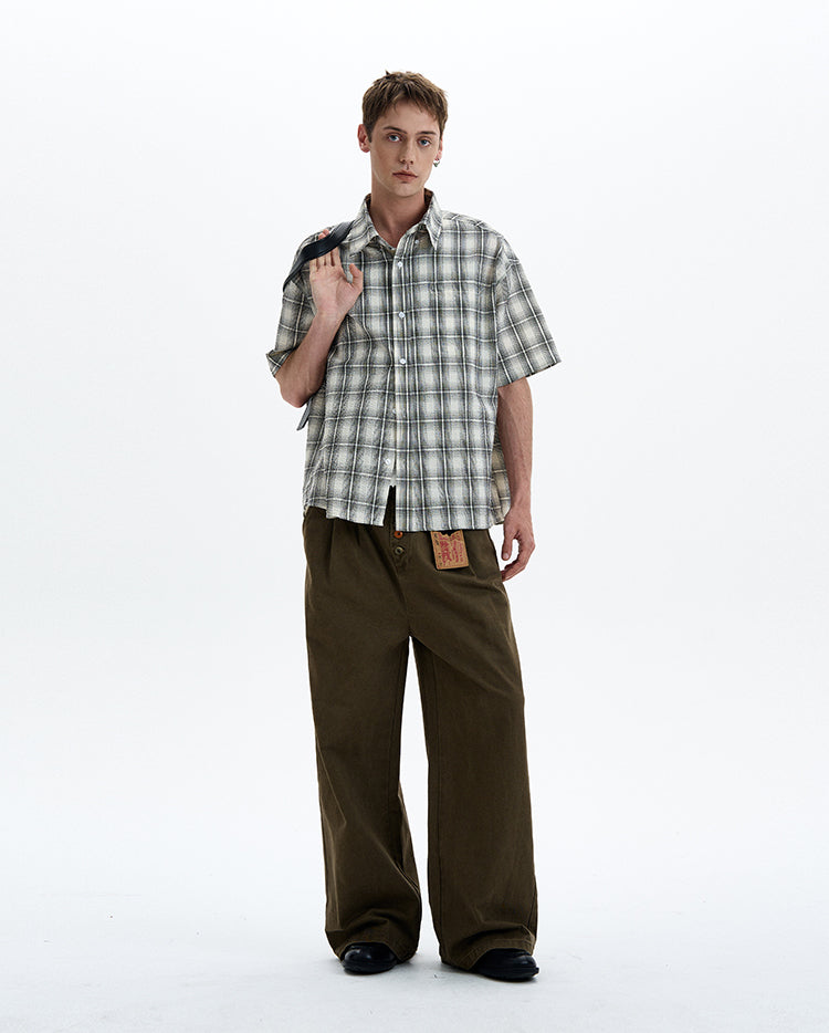 MADWITCH VINTAGE CHECK SHIRT #CR226