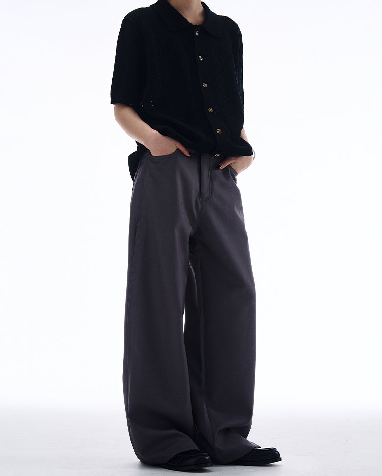 MADWITCH LOOSE STRAIGHT-LEG CASUAL PANTS #CK6657