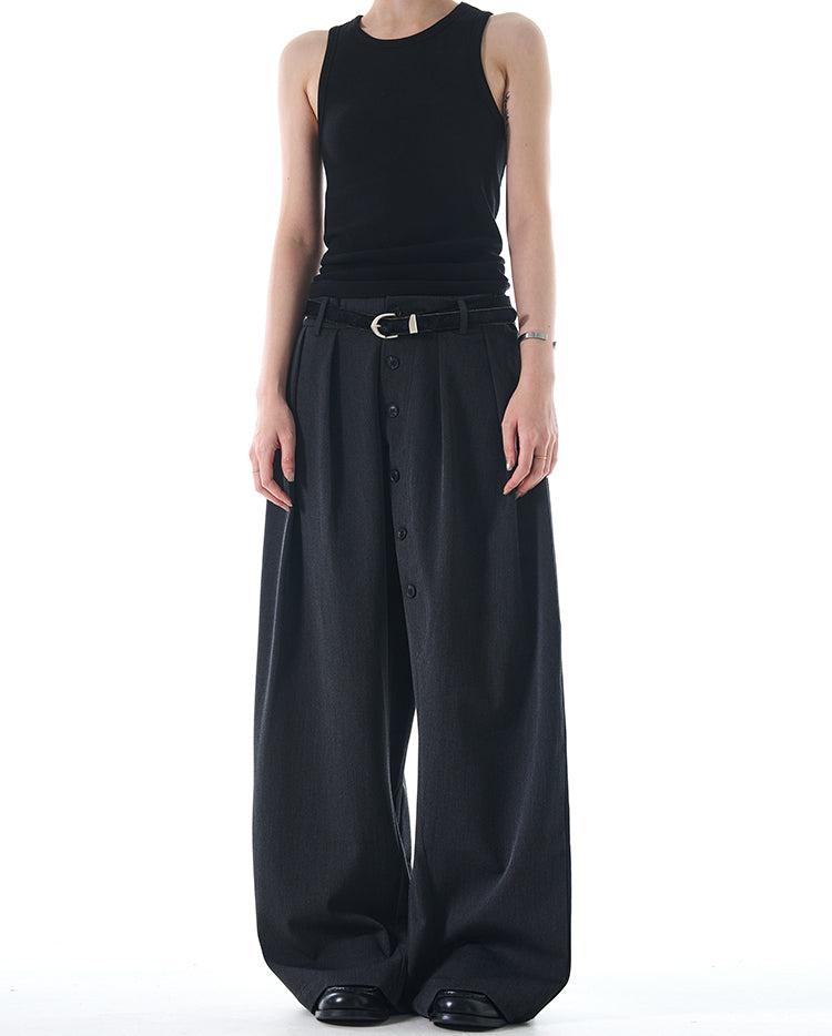 MADWITCH BUTTONED CASUAL TROUSERS #C832