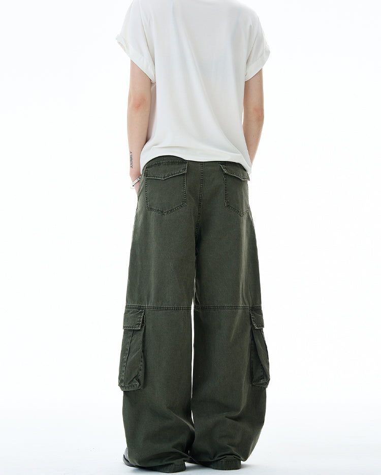 MADWITCH DISTRESSED UTILITY CARGO PANTS #RK164